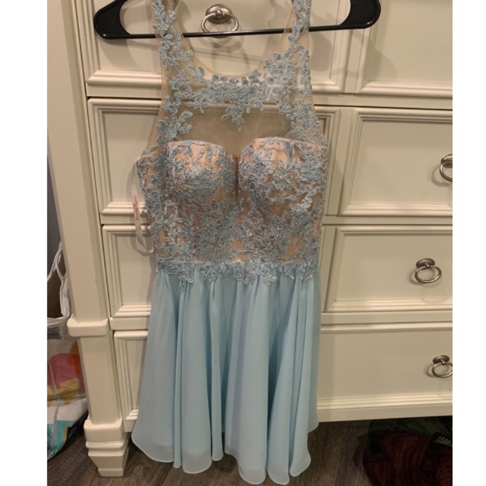 Dancing Queen Extra Small Light Blue Hoco Dress - image 2